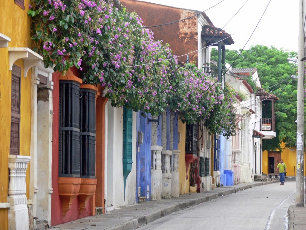 cartagena colombia city buildings